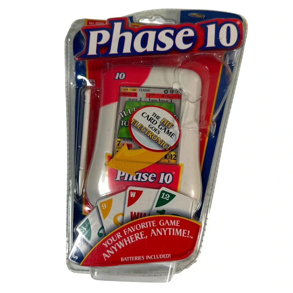 Techno Source Phase 10 Handheld Electronic Game Touch Screen New Sealed Vintage